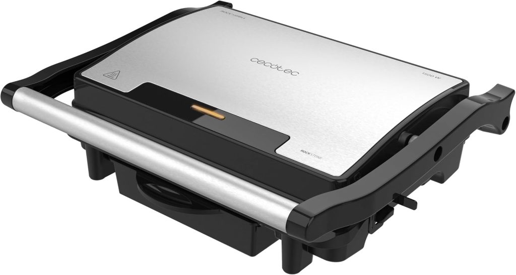 Cecotec Parrilla Eléctrica Plancha y Sandwichera Rock'nGrill Rapid