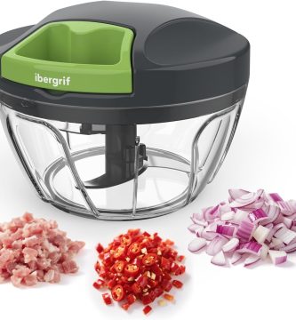 Ibergrif M501 Picadora Manual Picadora de Verduras con Cuerda Cocina