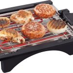 JATA BQ95 - Barbacoa Eléctrica 2000 W sin Humo con Parrilla Ajustable