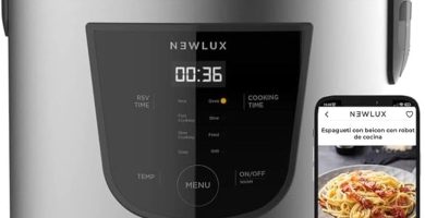 NEWLUX - Robot de Cocina Multifunción 5L SmartChef V50 con Cubeta Anti